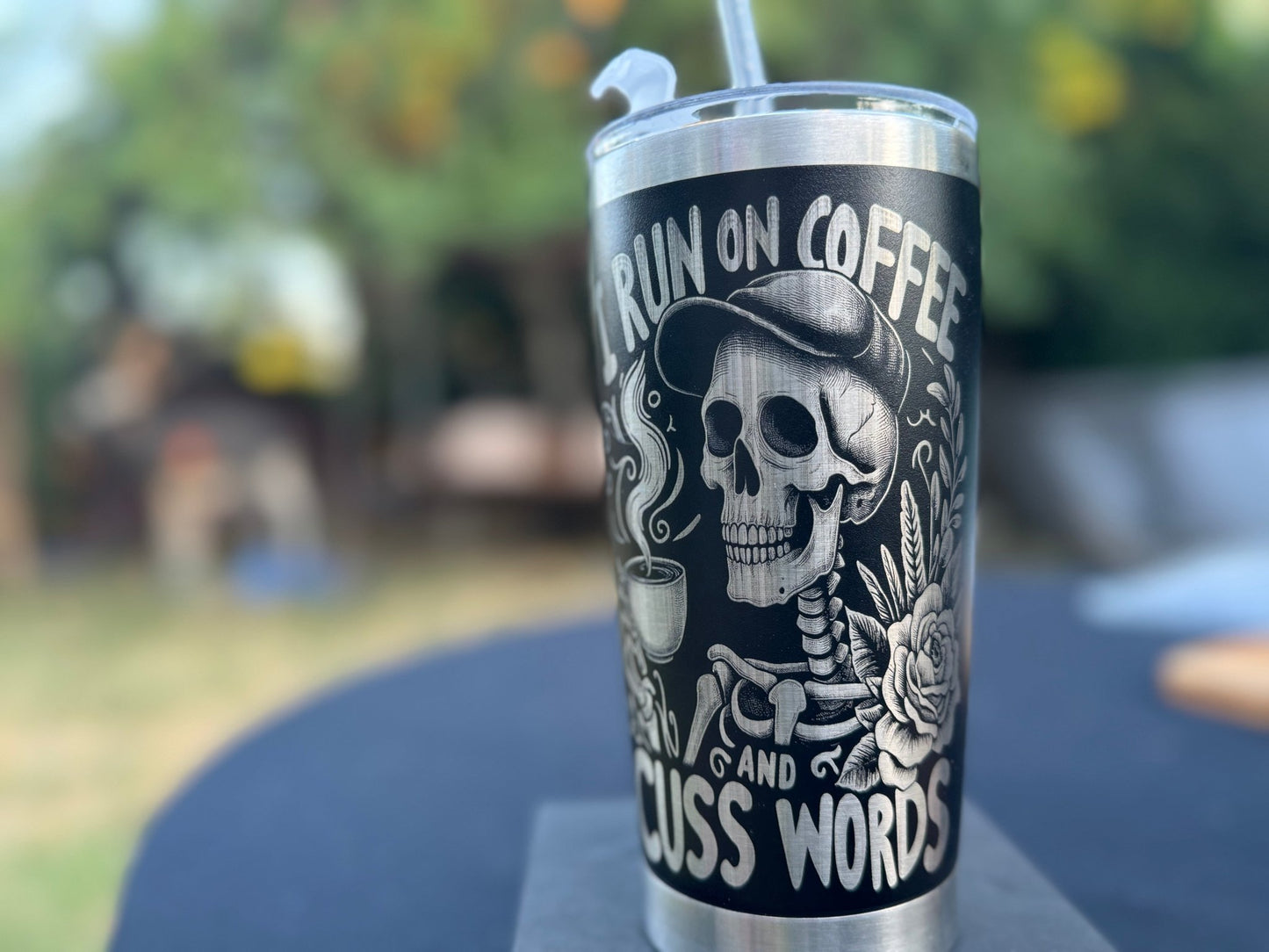 I Run on Coffee and Cuss Words Hot Cup | i-run-on-coffee-and-cuss-words-hot-cup | Lady and The Lineman