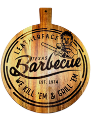 Leatherface Texas Barbecue Cutting Board – 15.5” x 12”