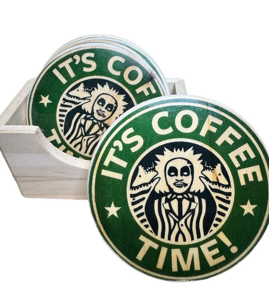 Coffee Time! Coasters | coffee-time-coasters | Lady and The Lineman