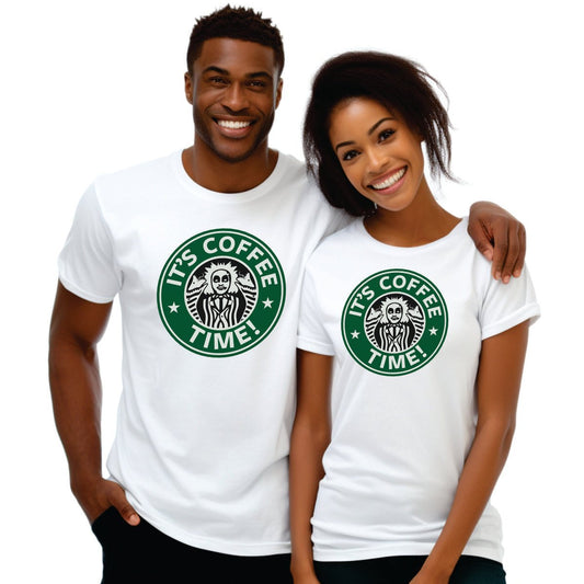 Its Coffee Time! Tee | its-coffee-time-tee | Lady and The Lineman