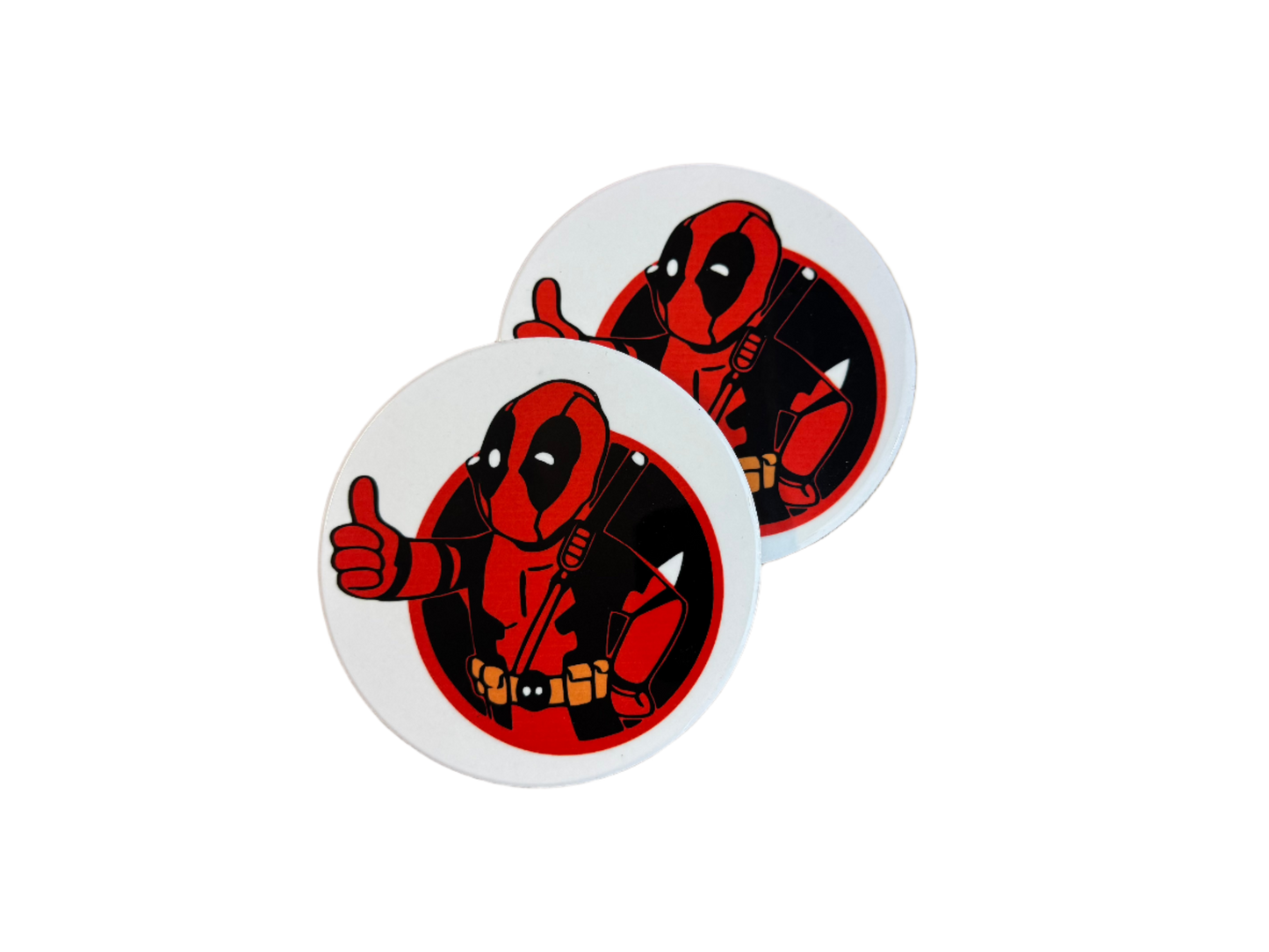 Ceramic Deadpool Fallout Fan Coaster