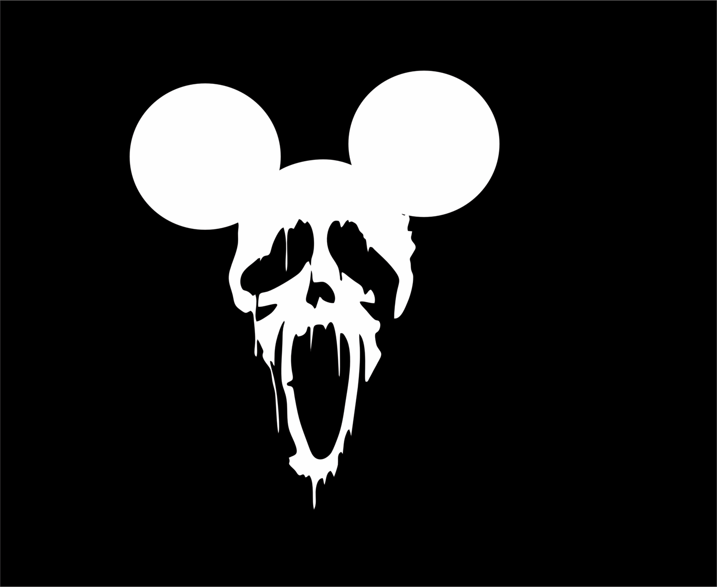 GhostEars Vinyl Decal – Dripping Skull Design