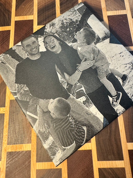 Engraved Ceramic Tile | engraved-ceramic-tile | Lady and The Lineman