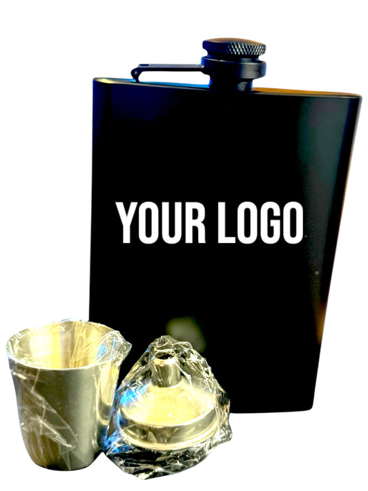 Premium Personalized Stainless Steel Flask Set