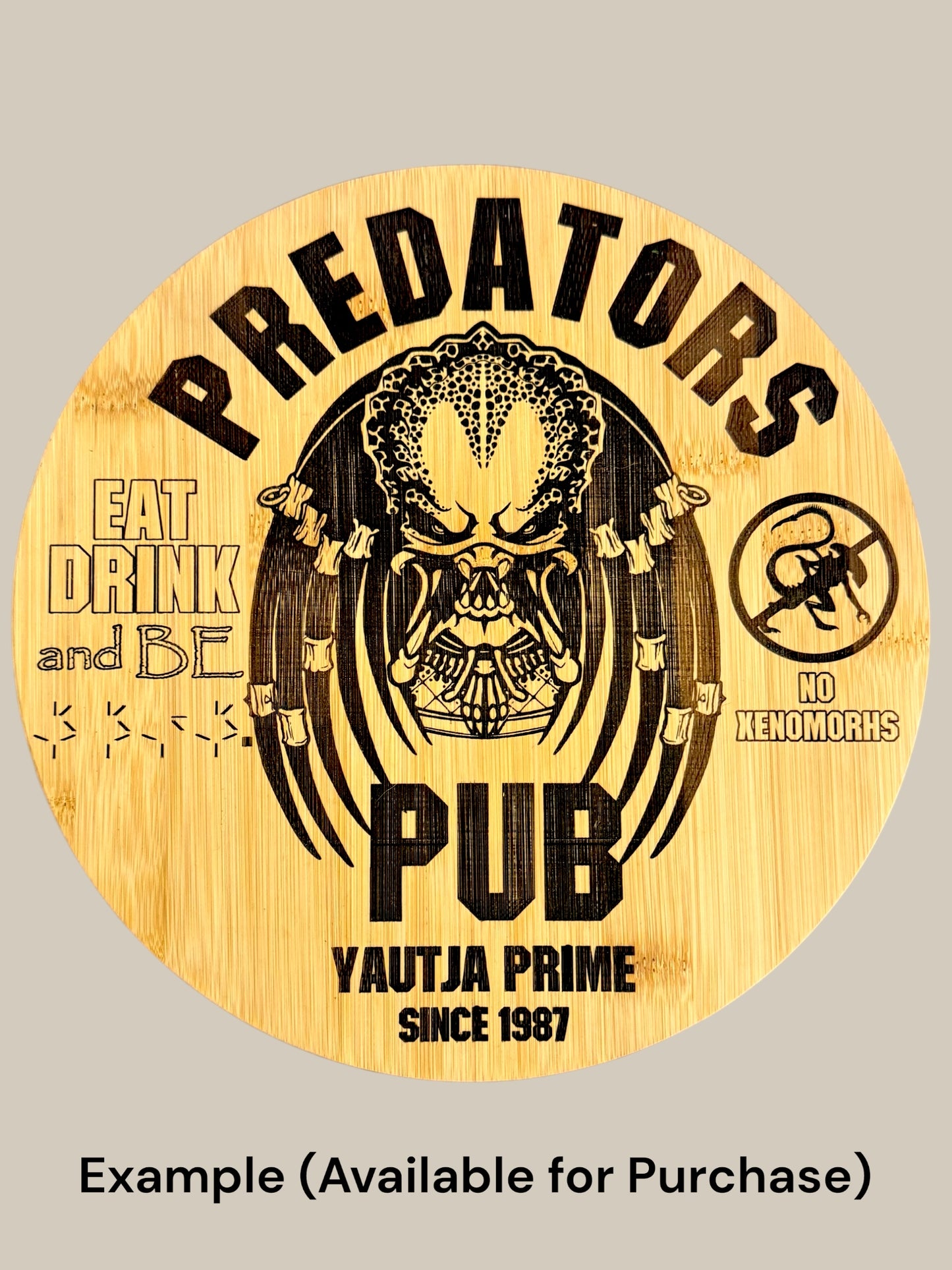 Personalized Bamboo Rotating Lazy Susan (10” Round)