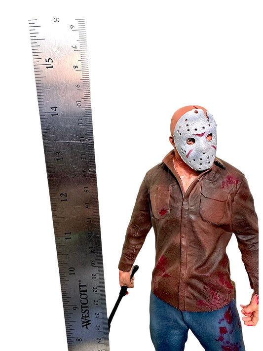 Jason Voorhees Dockside Diorama – Hand-Painted 3D Resin Model (14” Tall)