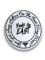🎮 The Last of Us “Go East” Round Ceramic Coaster