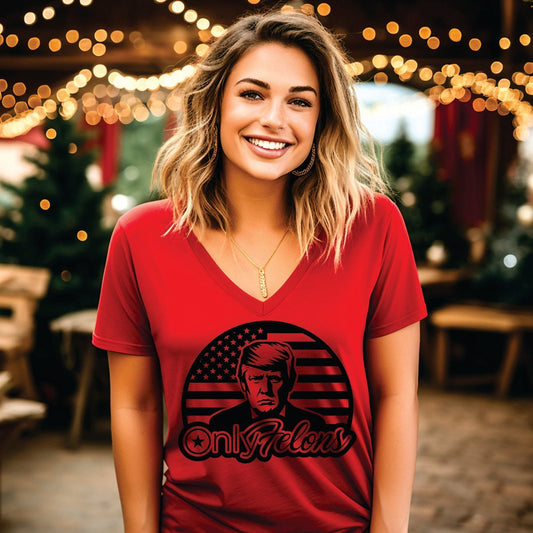 Trump OnlyFelons Tee | trump-onlyfelons-tee | Lady and The Lineman