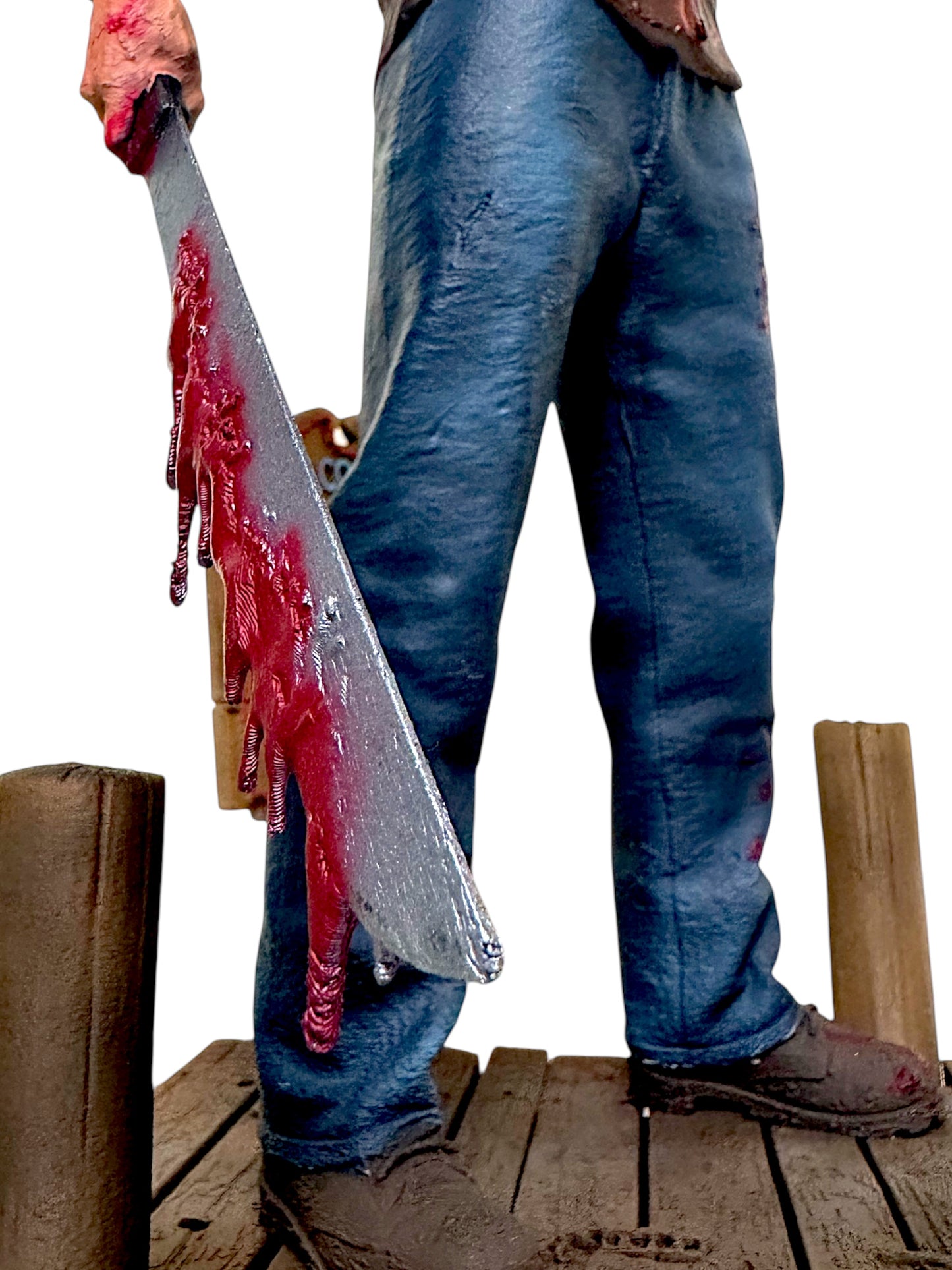 Jason Voorhees Dockside Diorama – Hand-Painted 3D Resin Model (14” Tall)