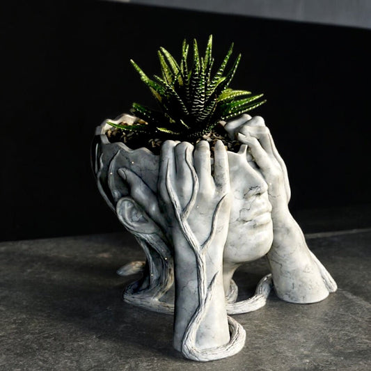 Artistic Head Pot | artistic-head-pot | Lady and The Lineman