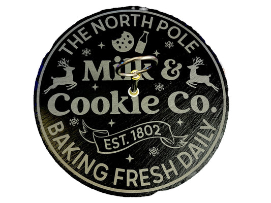 Custom Slate Stone Display – 11.8” Round