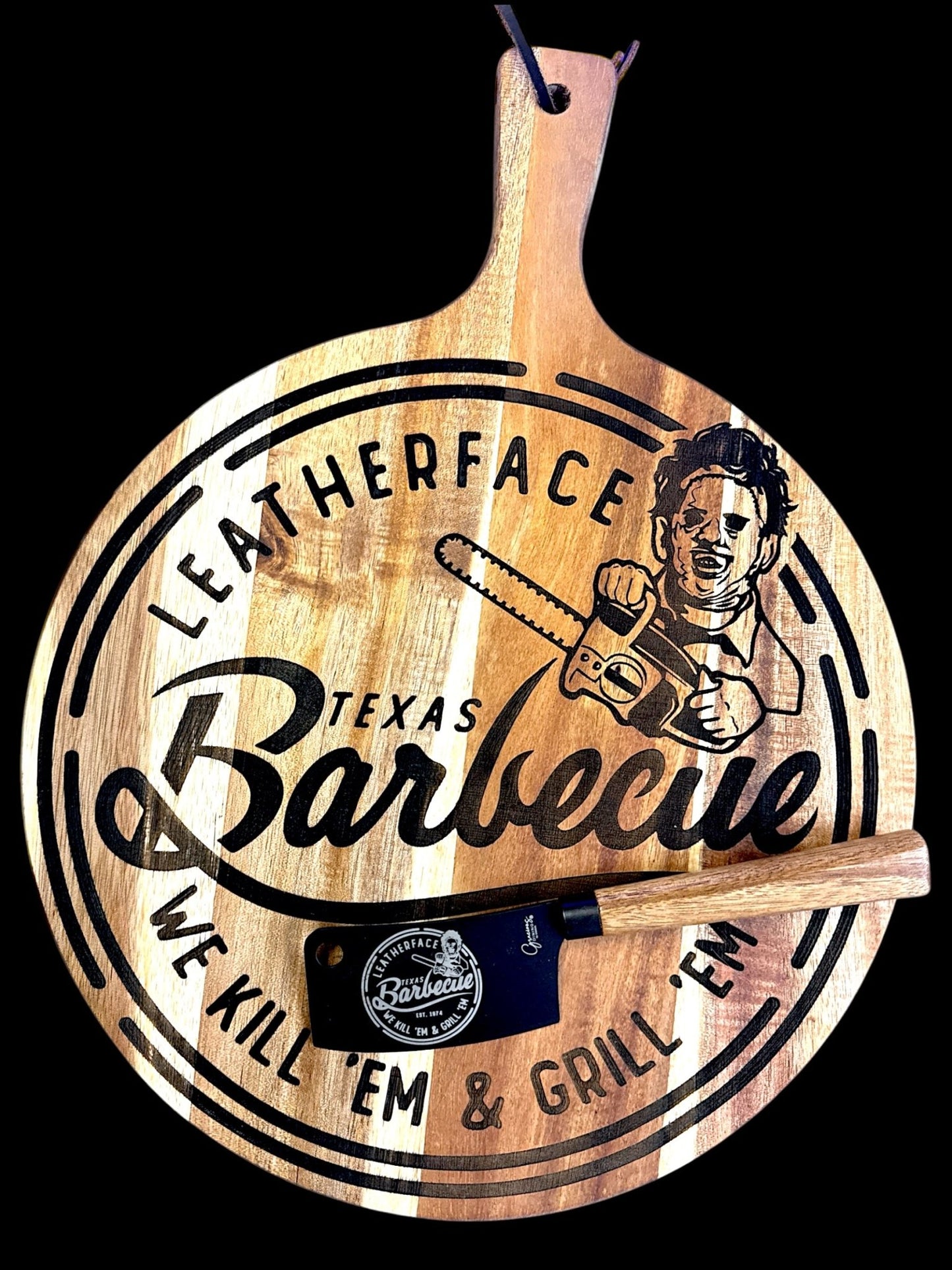 Leatherface Texas Barbecue Gift Set – "We Kill 'Em & Grill 'Em"