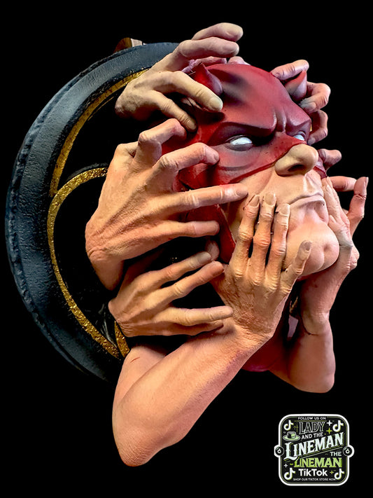 Daredevil Wall Art - Hand-Painted Horror-Inspired 3D Wall Hanging - Resin & FDM Collectible - Matt Murdock - Made to Order