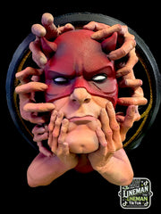 Daredevil Wall Art - Hand-Painted Horror-Inspired 3D Wall Hanging - Resin & FDM Collectible - Matt Murdock - Made to Order