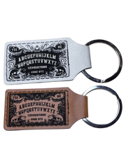 Ouija Board Keychain – Glow-in-the-Dark or Vintage Brown Leatherette