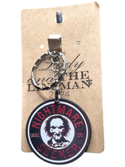 Nightmare Seeker Horror Keychain – Saw-Inspired TriLayer Acrylic Design