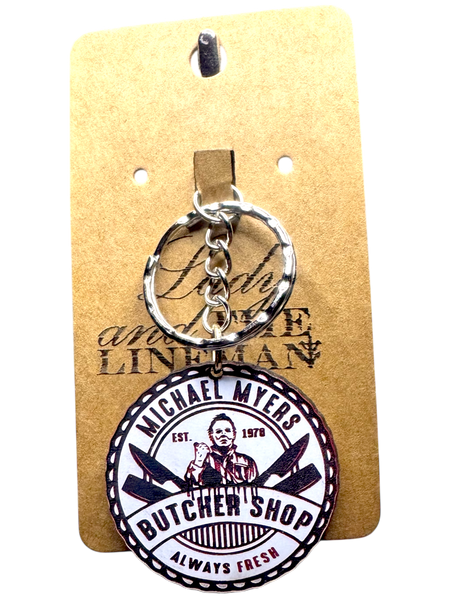 Michael Myers Butcher Shop Keychain – Always Fresh Since 1978