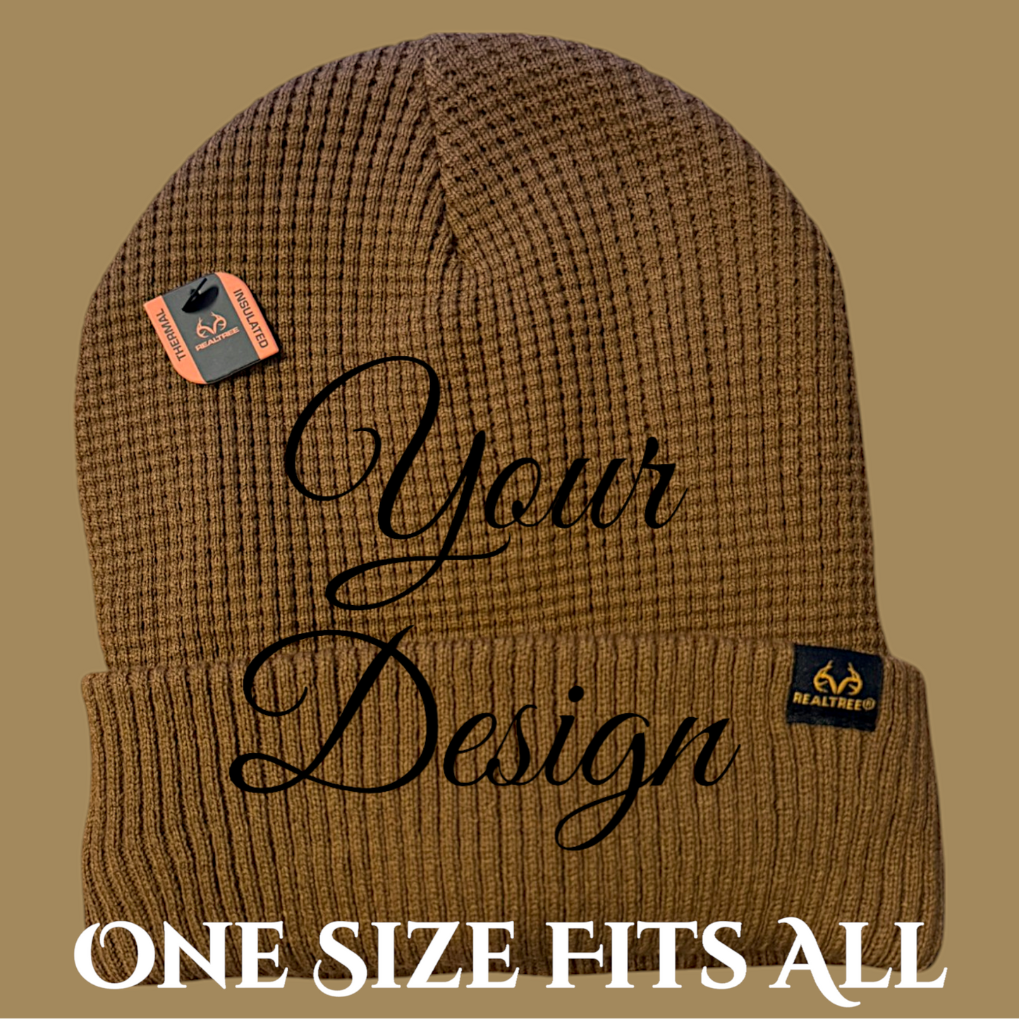 Personalized Realtree® Thermal Lined Knit Beanie