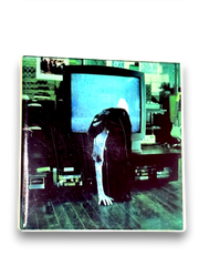 📺 Samara TV Crawl Ceramic Coaster – The Ring