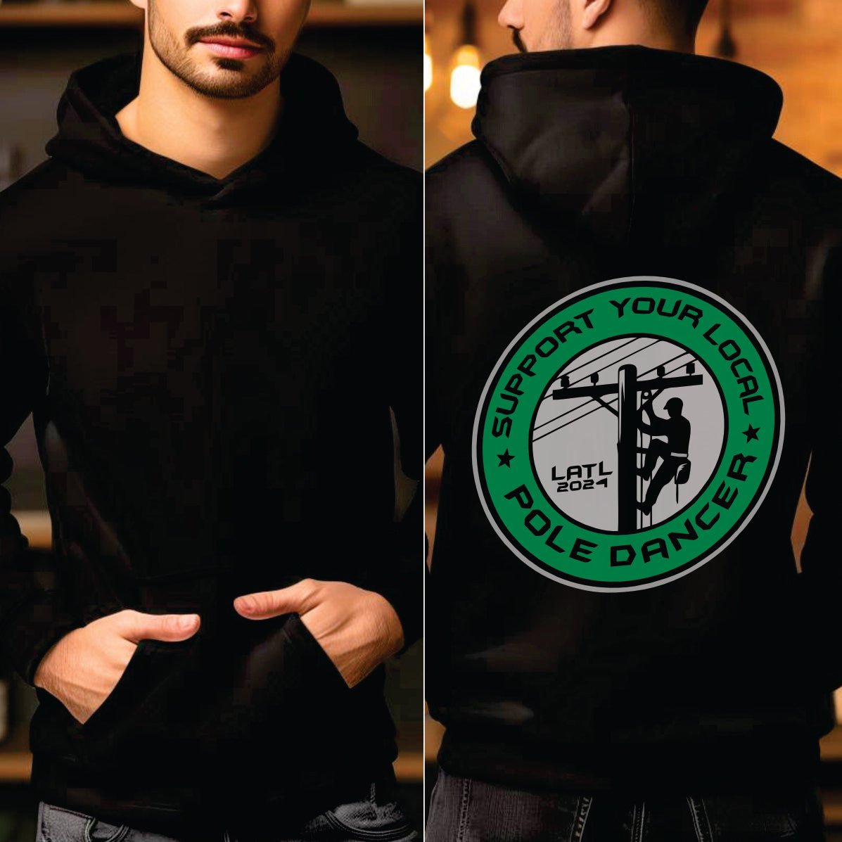 Support Your Local Pole Dancer Hoodie | support-your-local-pole-dancer-hoodie | Lady and The Lineman