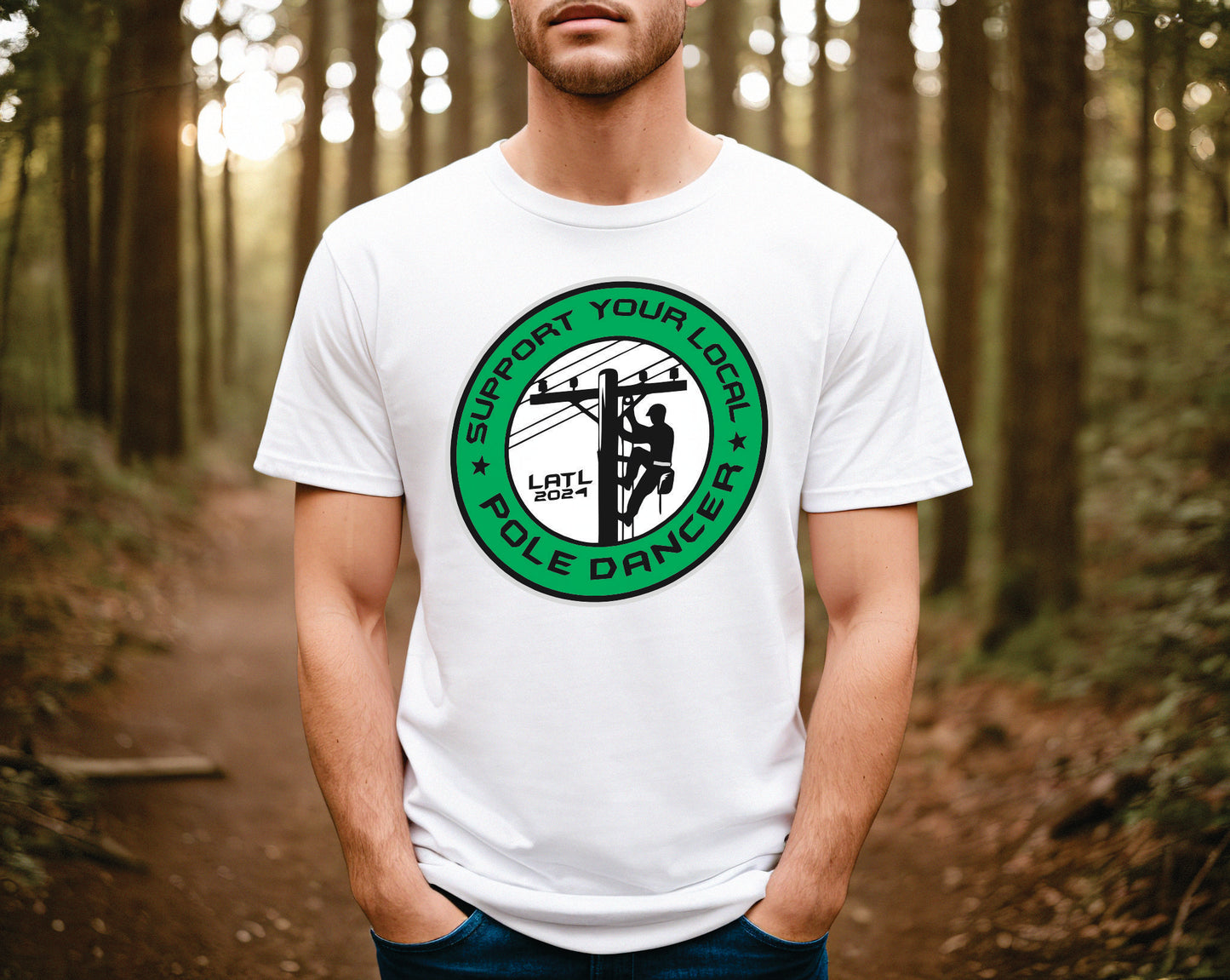 Support Your Local Pole Dancer Tee | support-your-local-pole-dancer-tee | Lady and The Lineman