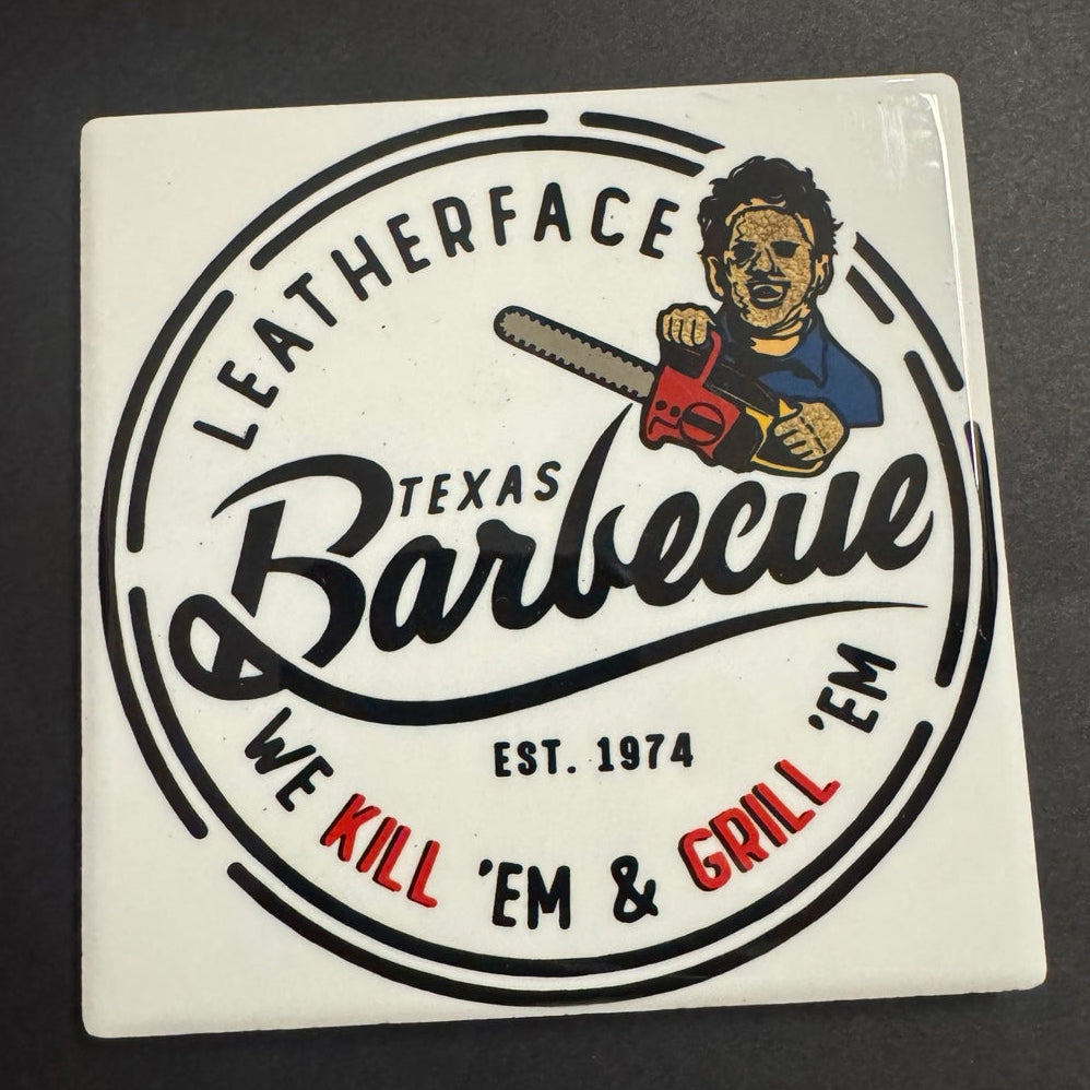 Leatherface Texas Barbecue slasher parody coaster