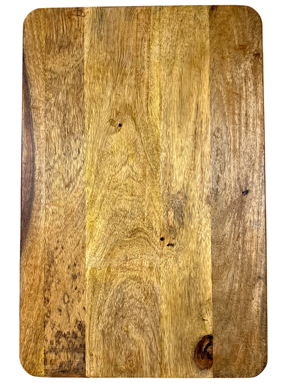Back of Place Sacrifice Here acacia cutting board