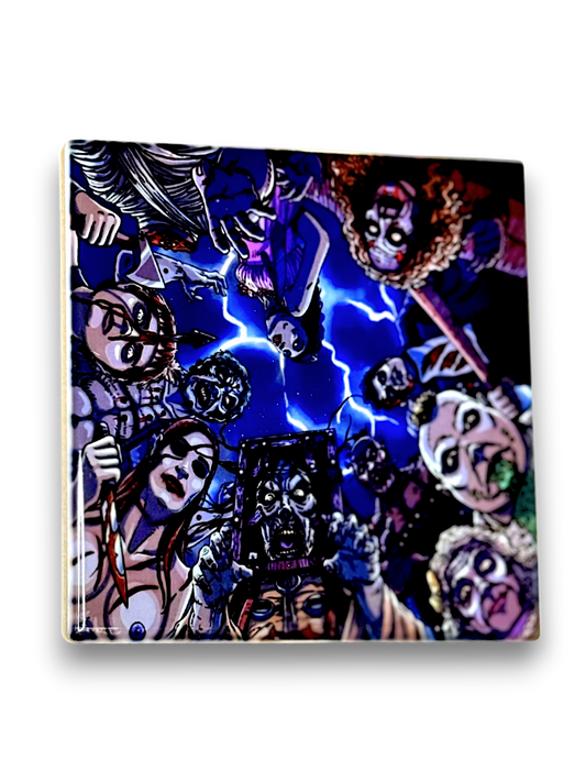 🧟‍♂️ 13 Ghosts Comic-Style Ceramic Coaster