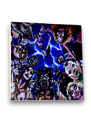 🧟‍♂️ 13 Ghosts Comic-Style Ceramic Coaster