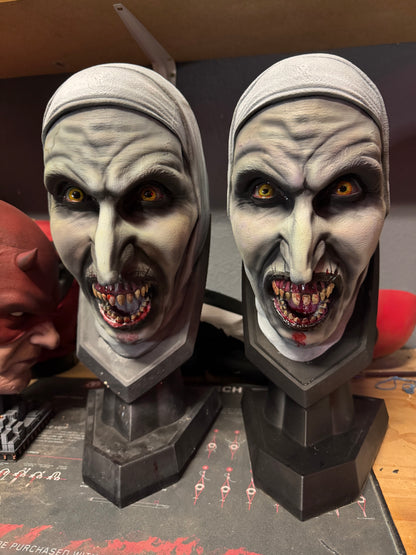 Valak The Nun 1:1 Hand-Painted Horror Bust | The Conjuring Collectible