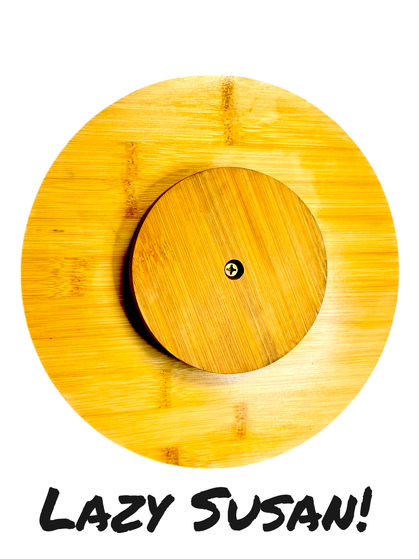🔥 Krueger Nail Salon Lazy Susan – 12” Bamboo Turntable