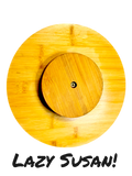 🔥 Krueger Nail Salon Lazy Susan – 12” Bamboo Turntable