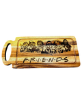 🔪 Horror FRIENDS Acacia Cutting Board – 18x10” w/ Juice Groove