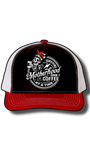 Surviving Motherhood One Coffee at a Time Hat – Richardson 112 Snapback with Laser Cut Skeleton Mom Patch – Funny Mom Trucker Hat