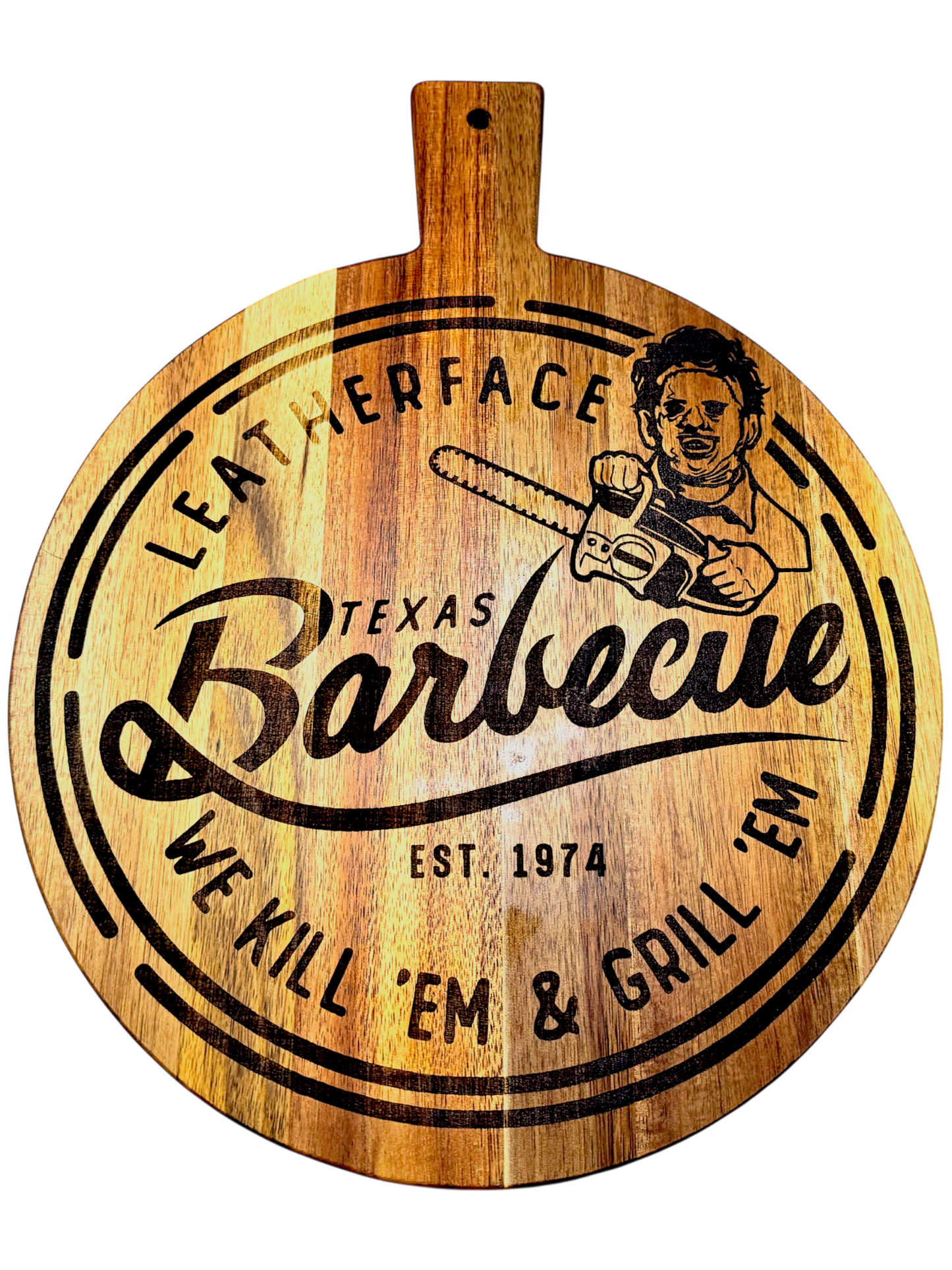 Leatherface Texas Barbecue Cutting Board – 15.5” x 12”