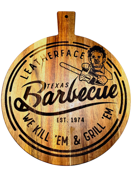 Leatherface Texas Barbecue Cutting Board – 15.5” x 12”