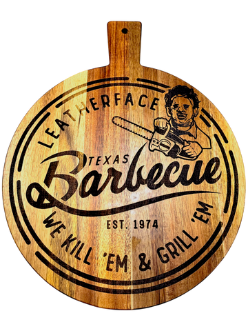 Leatherface Texas Barbecue Cutting Board – 15.5” x 12”