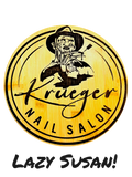 🔥 Krueger Nail Salon Lazy Susan – 12” Bamboo Turntable