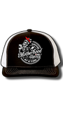 Surviving Motherhood One Coffee at a Time Hat – Richardson 112 Snapback with Laser Cut Skeleton Mom Patch – Funny Mom Trucker Hat