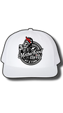 Surviving Motherhood One Coffee at a Time Hat – Richardson 112 Snapback with Laser Cut Skeleton Mom Patch – Funny Mom Trucker Hat