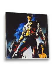 🪓 Army of Darkness Ceramic Coaster – Chainsaw Hero