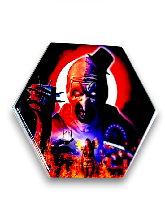 🎪 Terrifier Hex Coaster – Inferno Edition