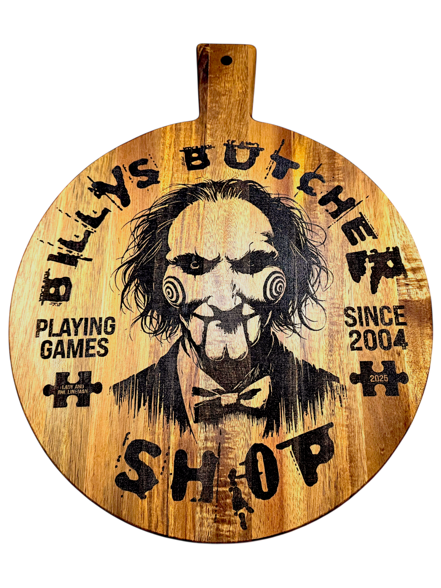 🔪 Billy’s Butcher Shop Acacia Cutting Board – 15.5”x12”