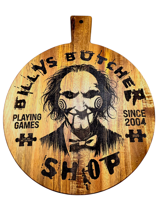 🔪 Billy’s Butcher Shop Acacia Cutting Board – 15.5”x12”