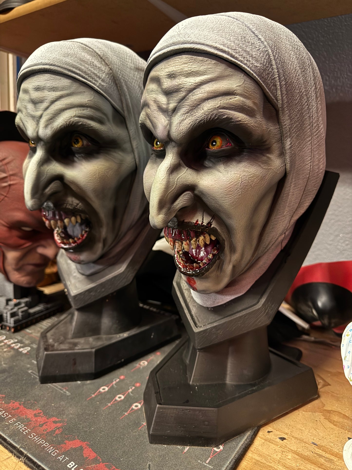 Valak The Nun 1:1 Hand-Painted Horror Bust | The Conjuring Collectible