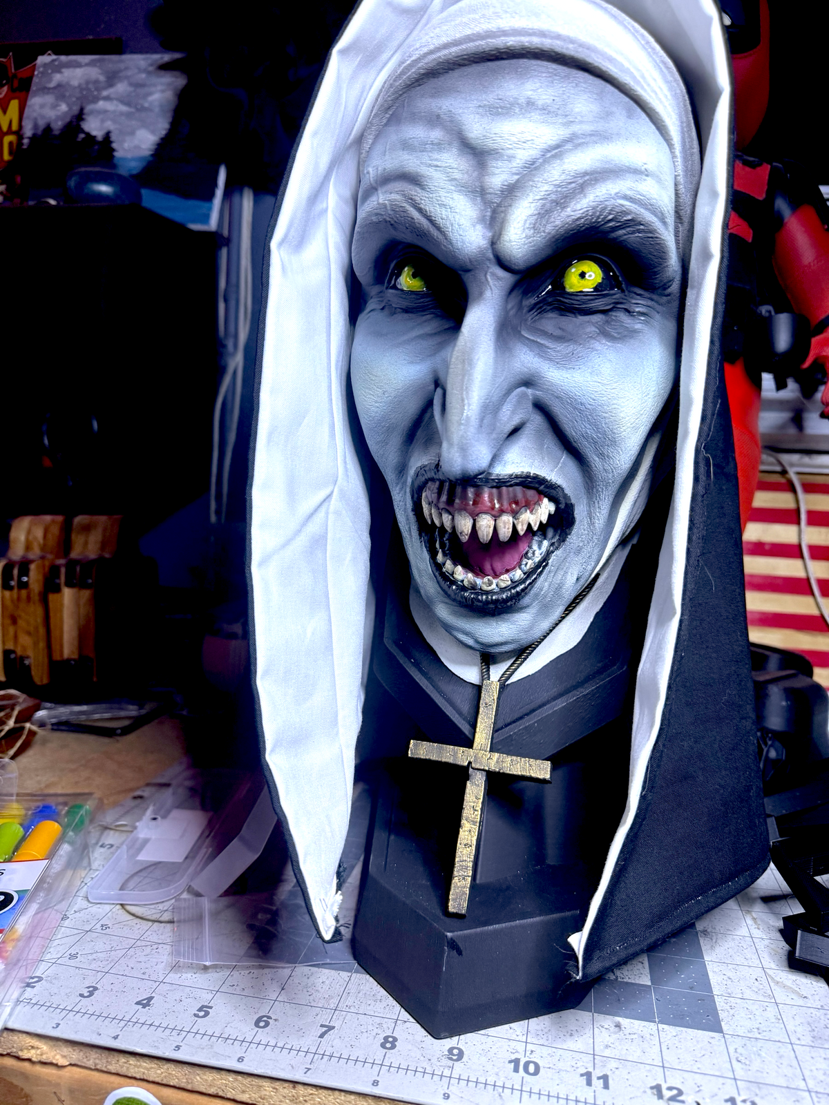 Valak The Nun 1:1 Hand-Painted Horror Bust | The Conjuring Collectible