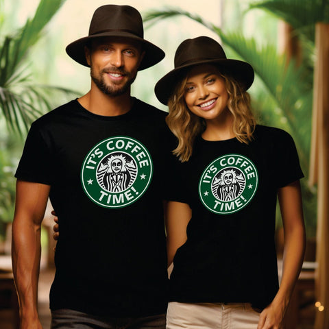 Its Coffee Time! Tee | its-coffee-time-tee | Lady and The Lineman
