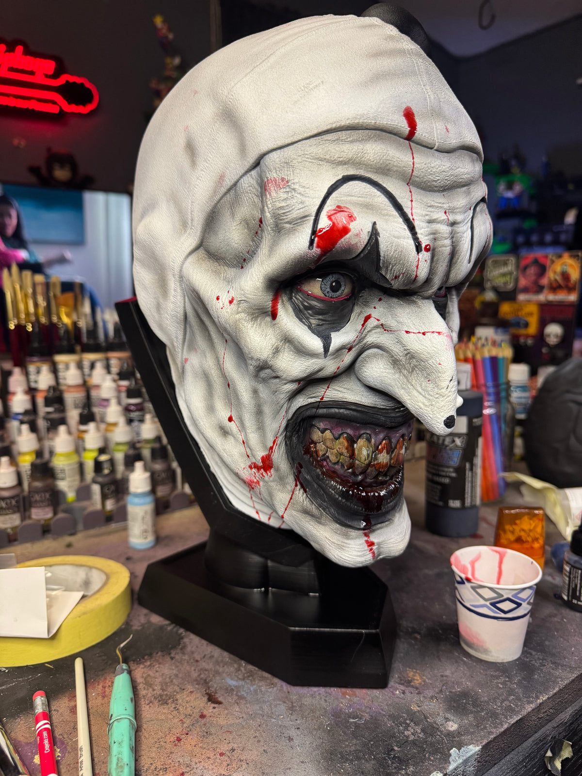 Art the Clown 1:1 Hand-Painted Horror Bust | Terrifier Collectible