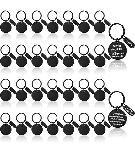 Custom Black Keychain Set