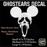 GhostEars Vinyl Decal – Dripping Skull Design